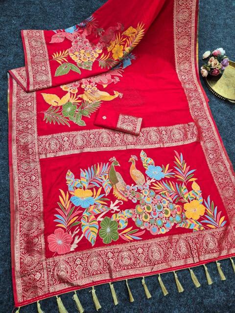 Akshara banarasi khadi silk saree wholesale market